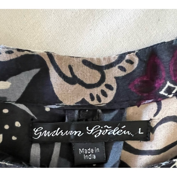 Gudrun Sjoden Tunic Top in Floral Bird Print - Picture 9 of 14